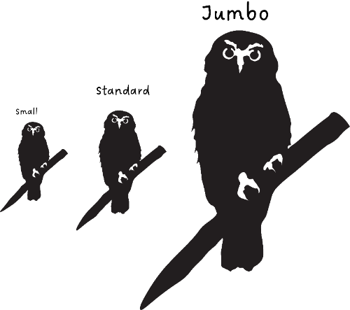 Morepork Size Comparison-190